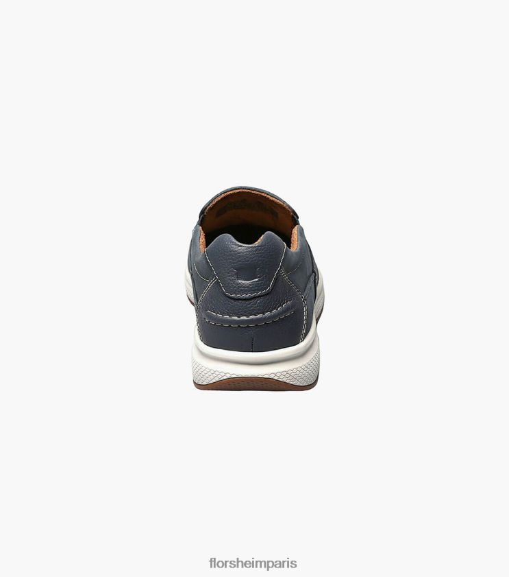 grand lacs moc orteil sans lacet Florsheim Hommes TBZJJL357 chaussure indigo