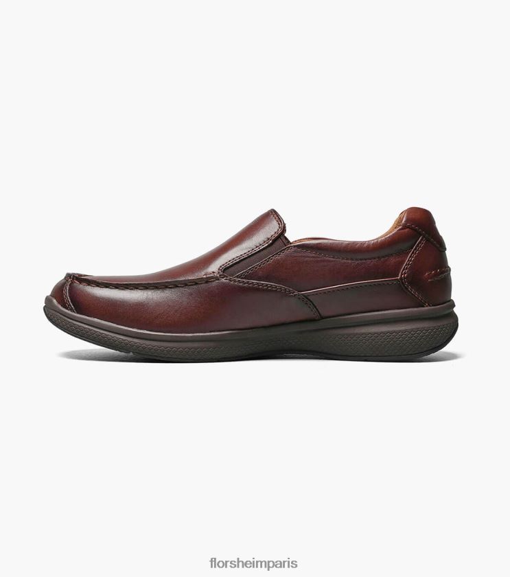grand lacs moc orteil sans lacet Florsheim Hommes TBZJJL358 chaussure brun