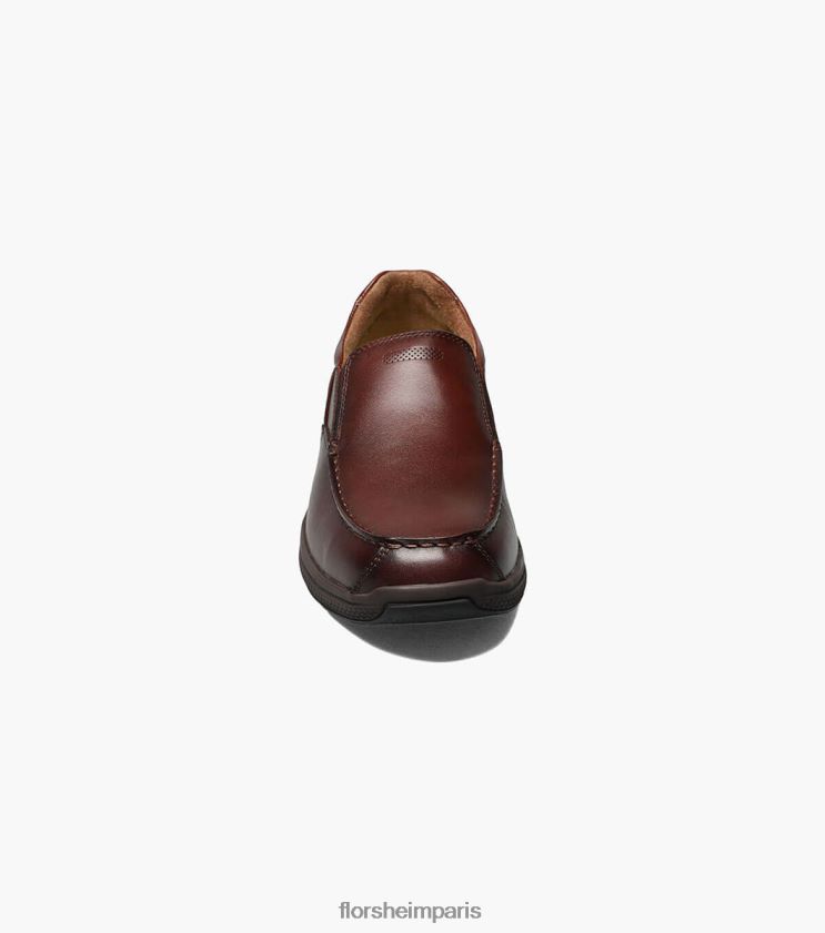 grand lacs moc orteil sans lacet Florsheim Hommes TBZJJL358 chaussure brun