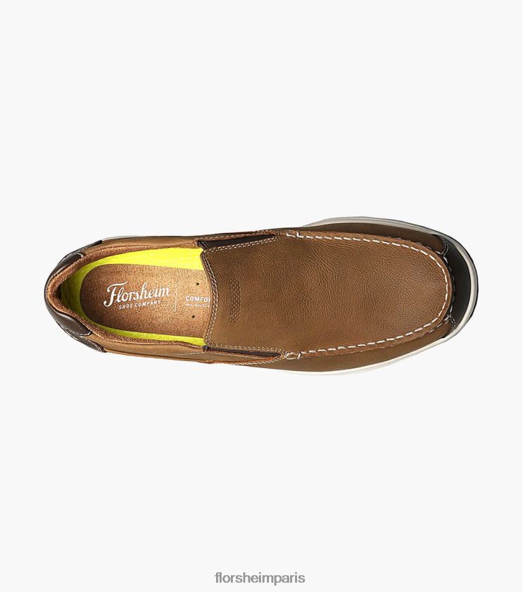 grand lacs moc orteil sans lacet Florsheim Hommes TBZJJL359 chaussure calcul