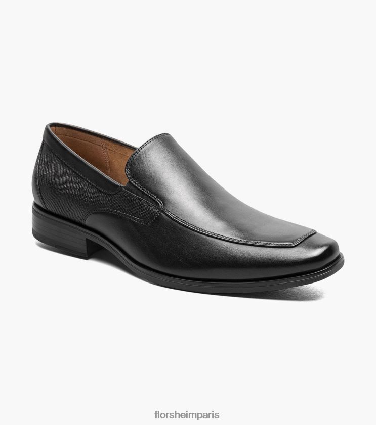 jackson moc orteil à enfiler Florsheim Hommes TBZJJL154 chaussure noir