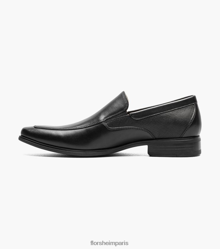 jackson moc orteil à enfiler Florsheim Hommes TBZJJL154 chaussure noir