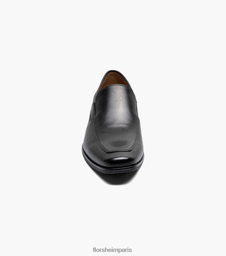 jackson moc orteil à enfiler Florsheim Hommes TBZJJL154 chaussure noir