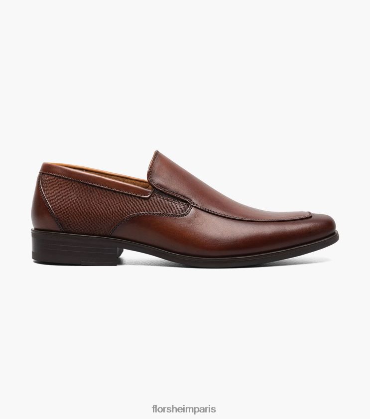 jackson moc orteil à enfiler Florsheim Hommes TBZJJL155 chaussure Cognac