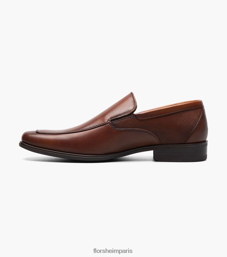 jackson moc orteil à enfiler Florsheim Hommes TBZJJL155 chaussure Cognac