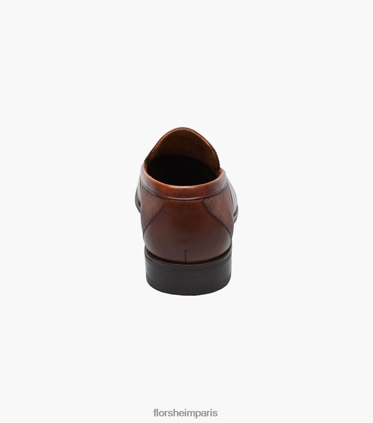 jackson moc orteil à enfiler Florsheim Hommes TBZJJL155 chaussure Cognac