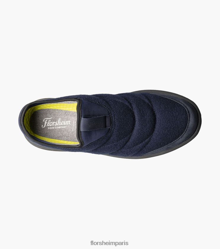 java laine moc orteil sans lacet Florsheim Hommes TBZJJL342 chaussure marine