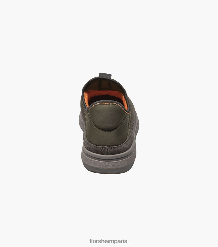 java nylon moc orteil à enfiler Florsheim Hommes TBZJJL344 chaussure olive