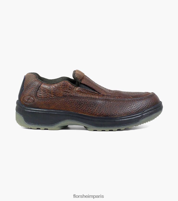 lucky work bout composite bout mocassin à enfiler Florsheim Hommes TBZJJL421 chaussure brun