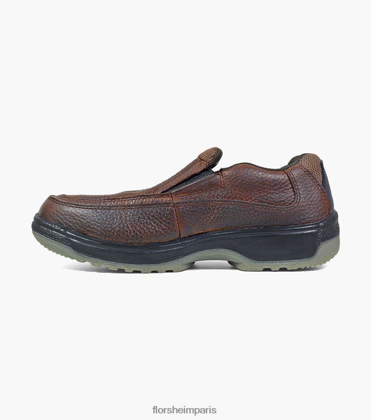lucky work bout composite bout mocassin à enfiler Florsheim Hommes TBZJJL421 chaussure brun