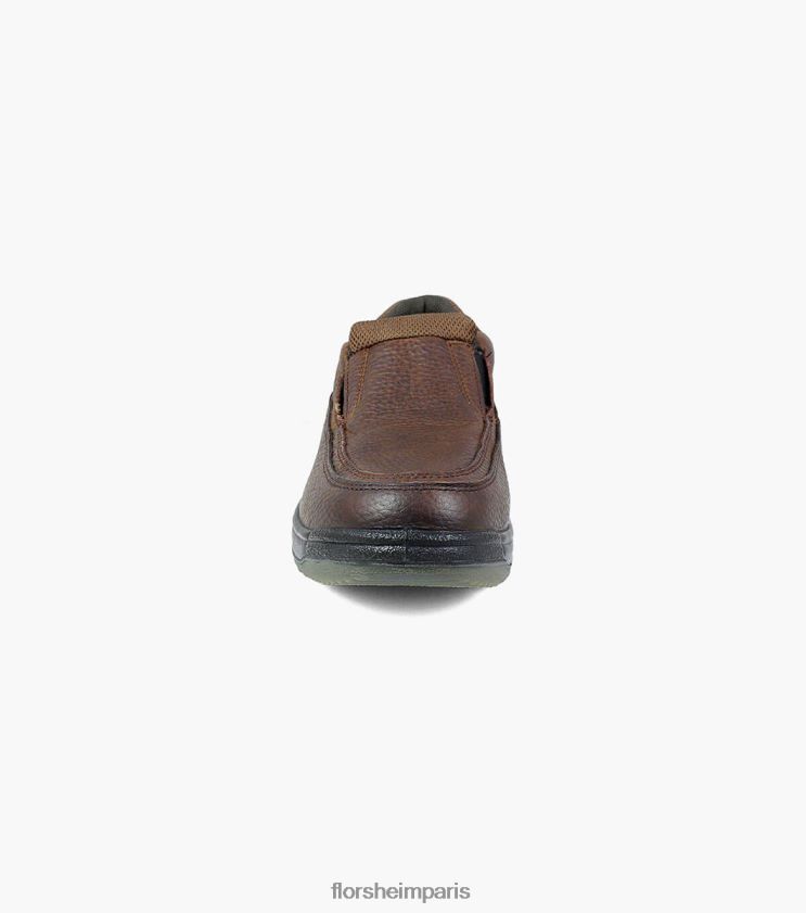 lucky work bout composite bout mocassin à enfiler Florsheim Hommes TBZJJL421 chaussure brun