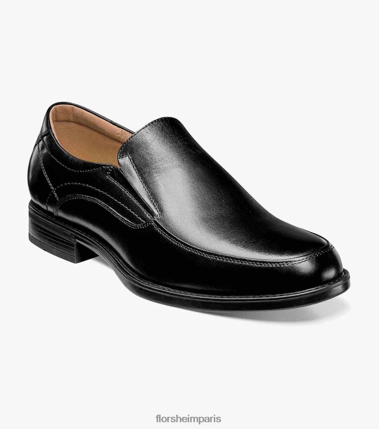midtown moc toe sans lacets Florsheim Hommes TBZJJL89 chaussure noir