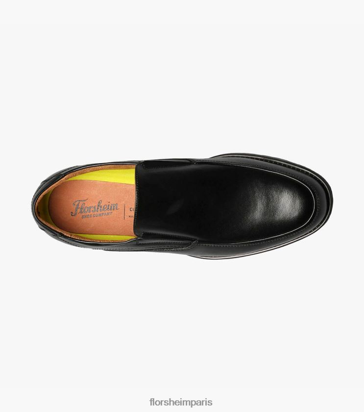 midtown moc toe sans lacets Florsheim Hommes TBZJJL89 chaussure noir