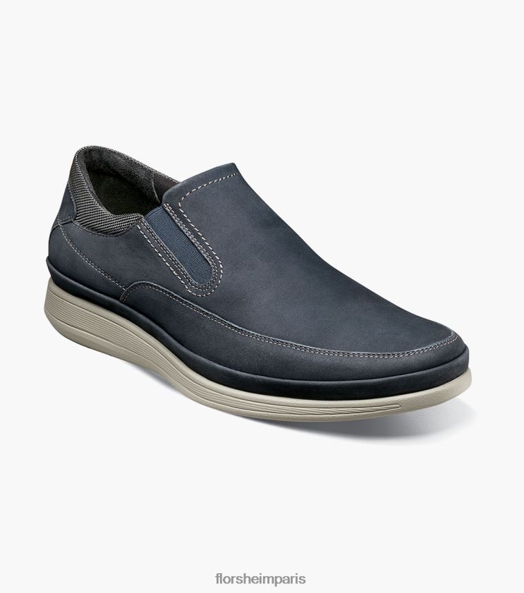 mouvement moc orteil à enfiler Florsheim Hommes TBZJJL327 chaussure nubuck marine