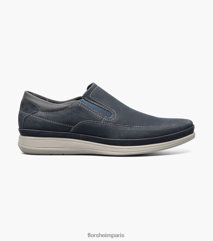 mouvement moc orteil à enfiler Florsheim Hommes TBZJJL327 chaussure nubuck marine