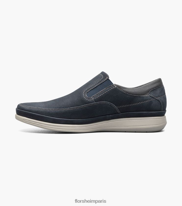 mouvement moc orteil à enfiler Florsheim Hommes TBZJJL327 chaussure nubuck marine
