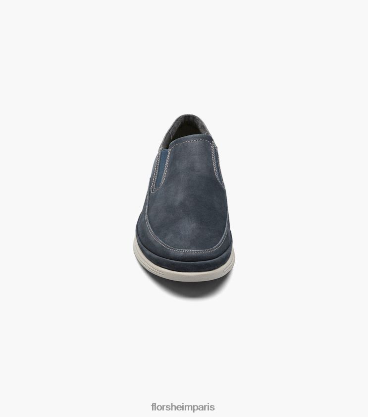 mouvement moc orteil à enfiler Florsheim Hommes TBZJJL327 chaussure nubuck marine