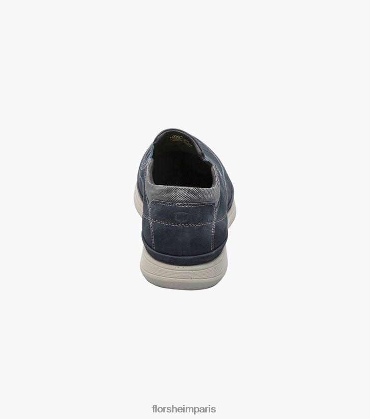 mouvement moc orteil à enfiler Florsheim Hommes TBZJJL327 chaussure nubuck marine