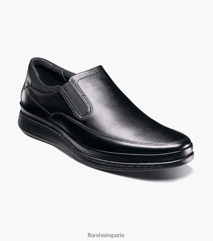 mouvement moc orteil à enfiler Florsheim Hommes TBZJJL328 chaussure noir