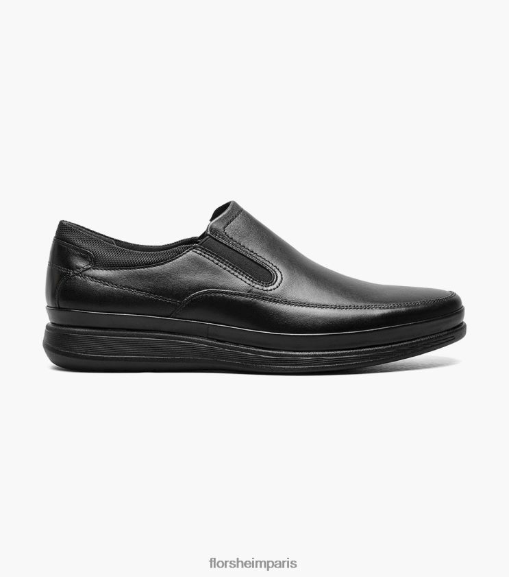 mouvement moc orteil à enfiler Florsheim Hommes TBZJJL328 chaussure noir