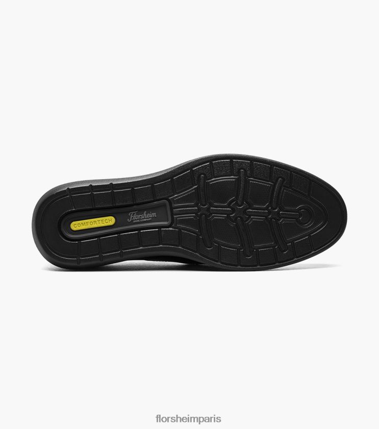 mouvement moc orteil à enfiler Florsheim Hommes TBZJJL328 chaussure noir