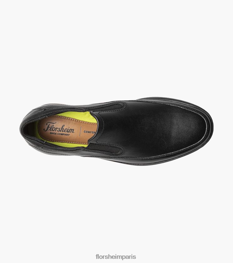 mouvement moc orteil à enfiler Florsheim Hommes TBZJJL328 chaussure noir