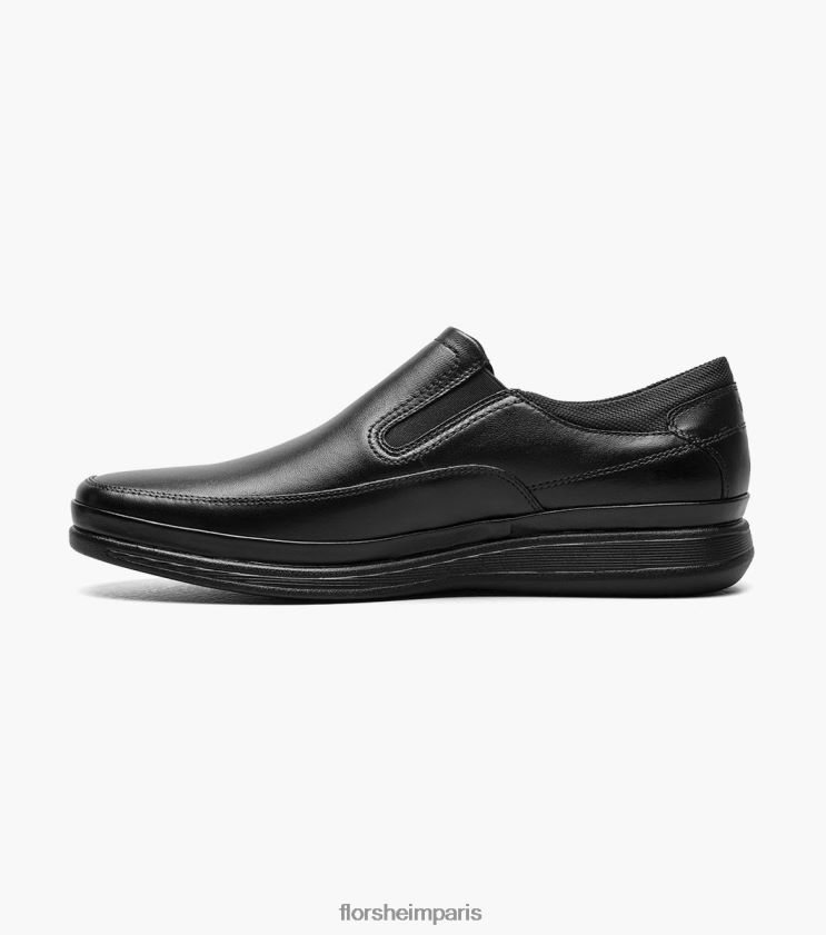 mouvement moc orteil à enfiler Florsheim Hommes TBZJJL328 chaussure noir