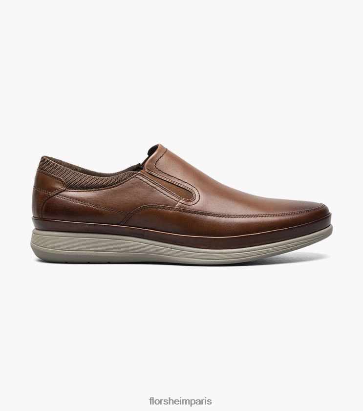 mouvement moc orteil à enfiler Florsheim Hommes TBZJJL329 chaussure Cognac
