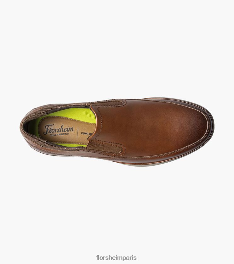 mouvement moc orteil à enfiler Florsheim Hommes TBZJJL329 chaussure Cognac