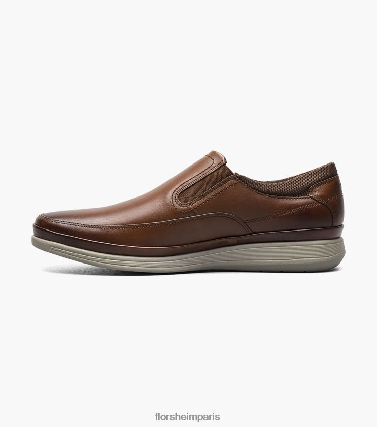mouvement moc orteil à enfiler Florsheim Hommes TBZJJL329 chaussure Cognac