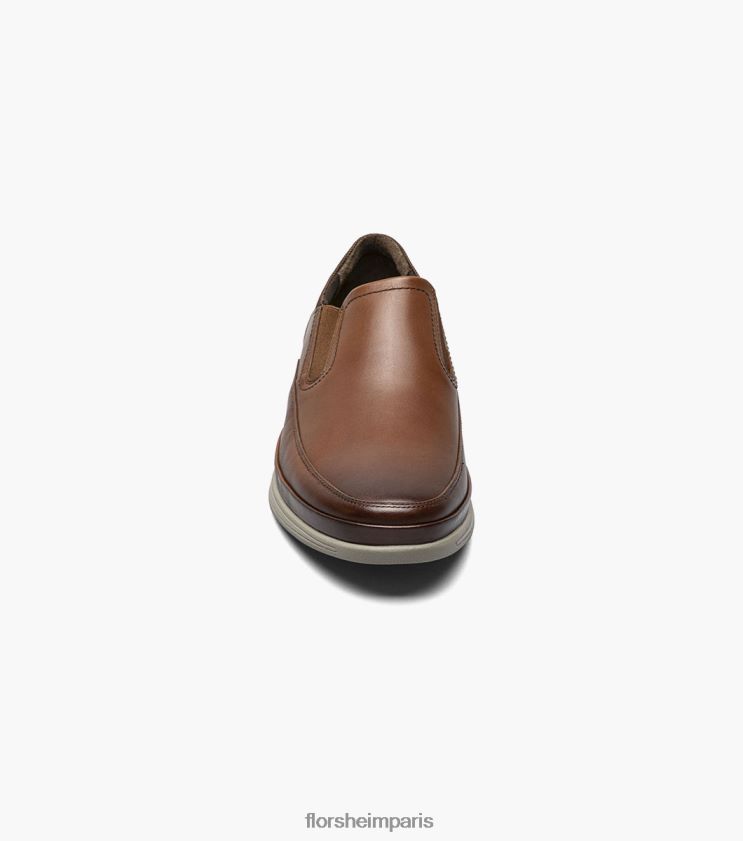 mouvement moc orteil à enfiler Florsheim Hommes TBZJJL329 chaussure Cognac