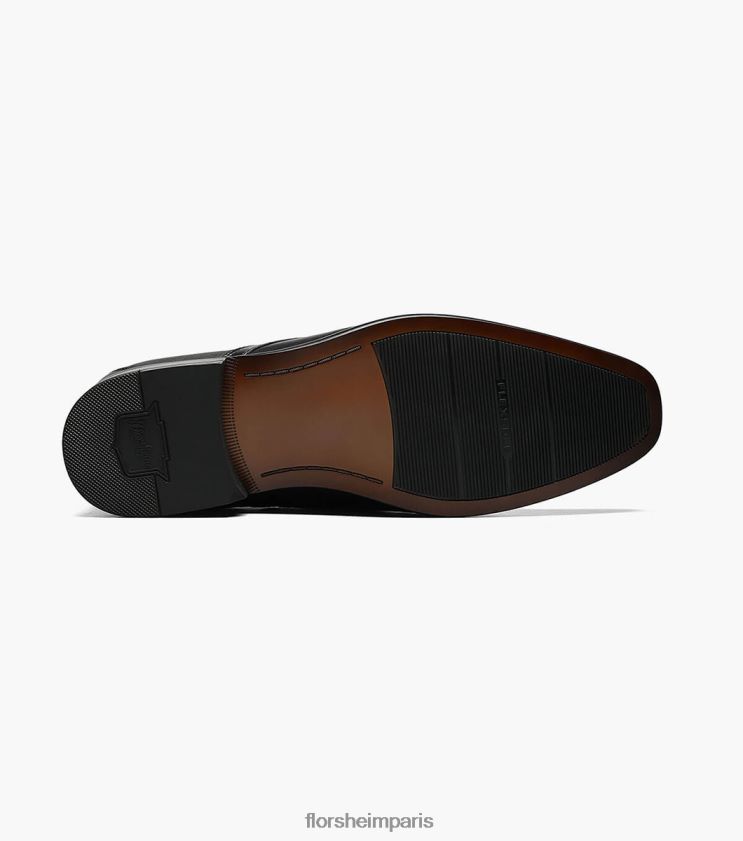 postino 2 embout de vélo à enfiler Florsheim Hommes TBZJJL195 chaussure noir lisse