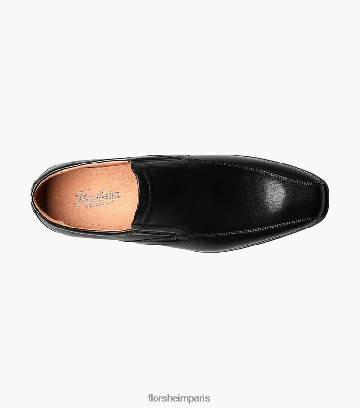 postino 2 embout de vélo à enfiler Florsheim Hommes TBZJJL195 chaussure noir lisse
