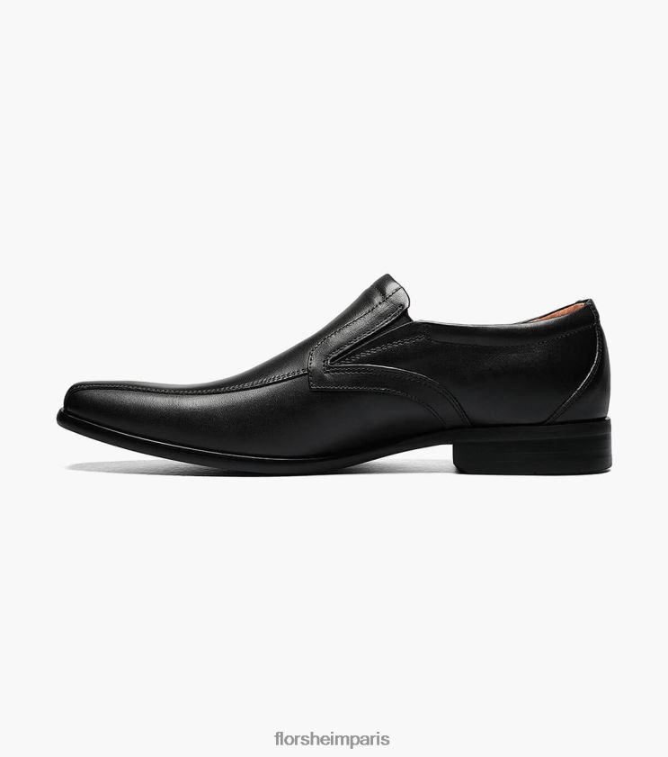 postino 2 embout de vélo à enfiler Florsheim Hommes TBZJJL195 chaussure noir lisse