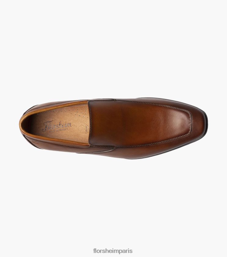 postino 2 moc toe vénitien sans lacets Florsheim Hommes TBZJJL123 chaussure cognac onctueux