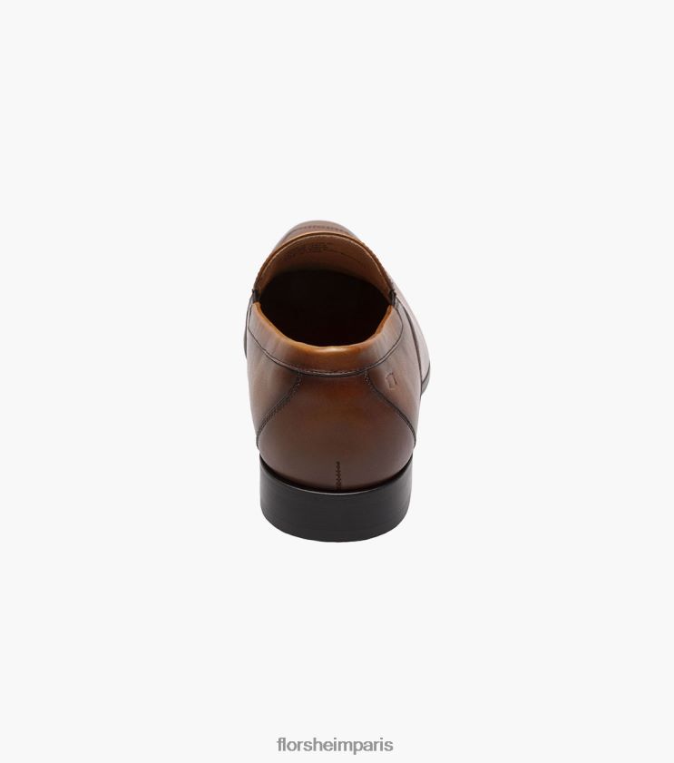 postino 2 moc toe vénitien sans lacets Florsheim Hommes TBZJJL123 chaussure cognac onctueux