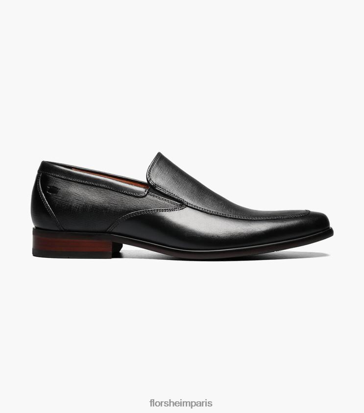 postino 2 moc toe vénitien sans lacets Florsheim Hommes TBZJJL124 chaussure noir