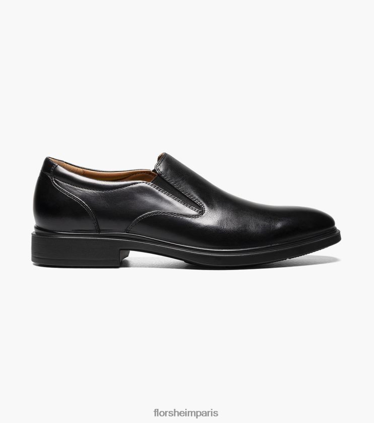 prévoir un bout uni imperméable à enfiler Florsheim Hommes TBZJJL191 chaussure noir
