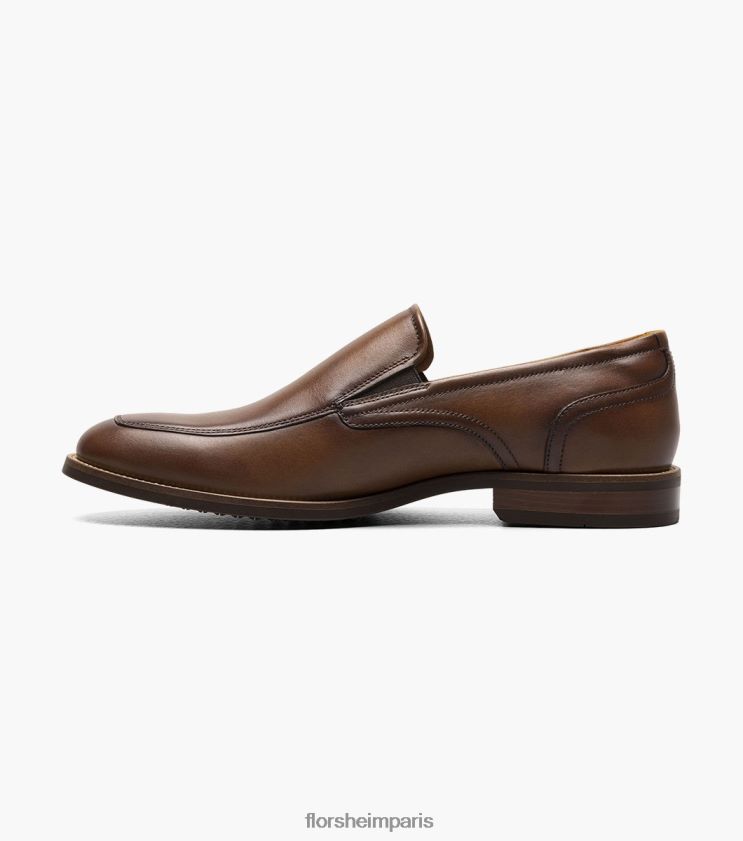 rucci moc toe sans lacets Florsheim Hommes TBZJJL49 chaussure Cognac
