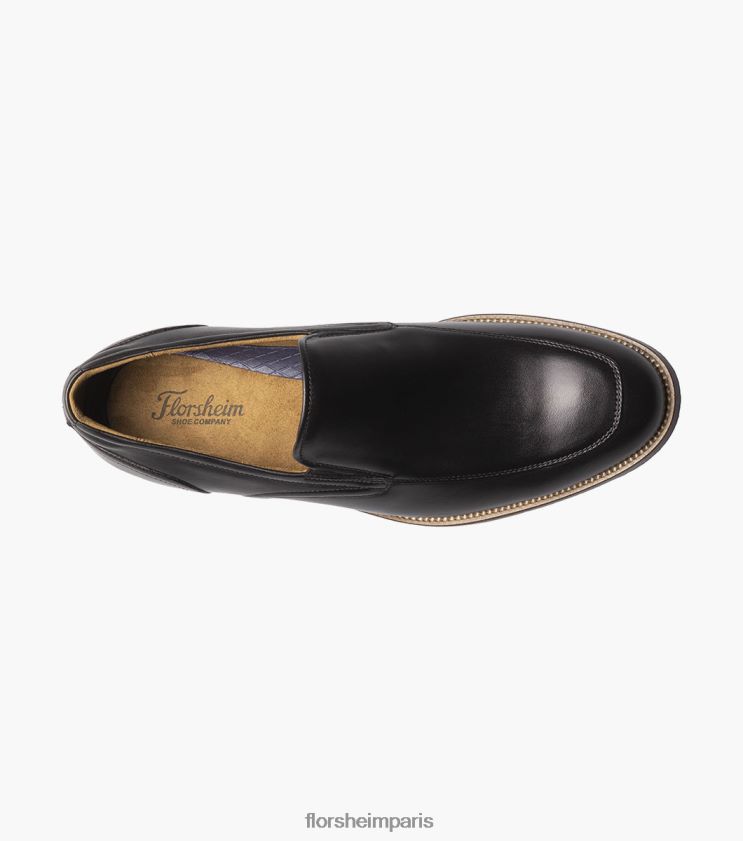 rucci moc toe sans lacets Florsheim Hommes TBZJJL50 chaussure noir