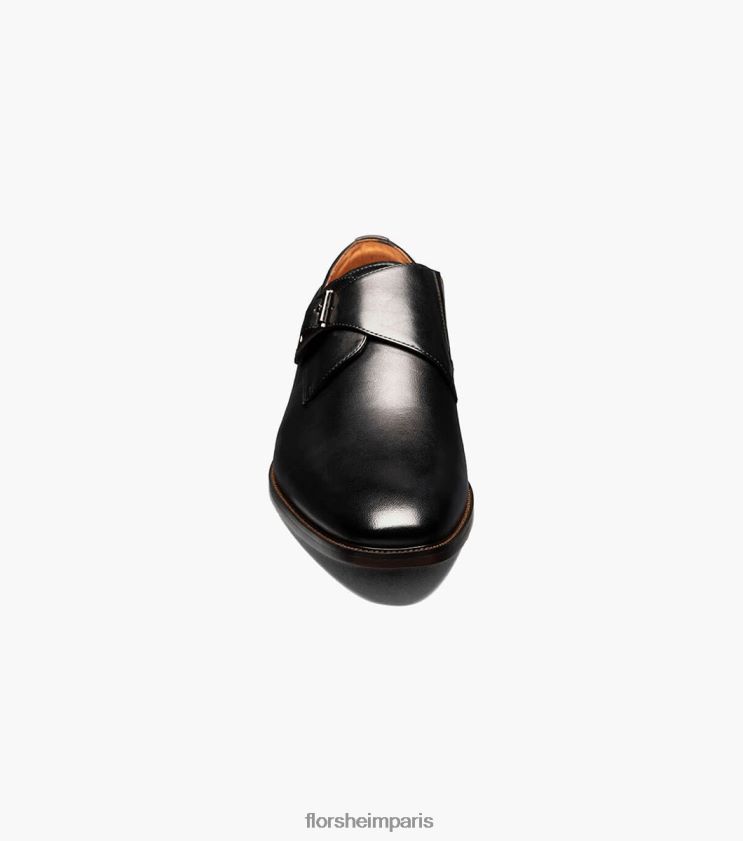 sorrento bride à boucle unique à bout uni Florsheim Hommes TBZJJL145 chaussure noir