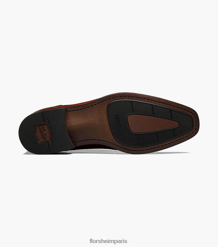 sorrento bride à boucle unique à bout uni Florsheim Hommes TBZJJL146 chaussure Cognac