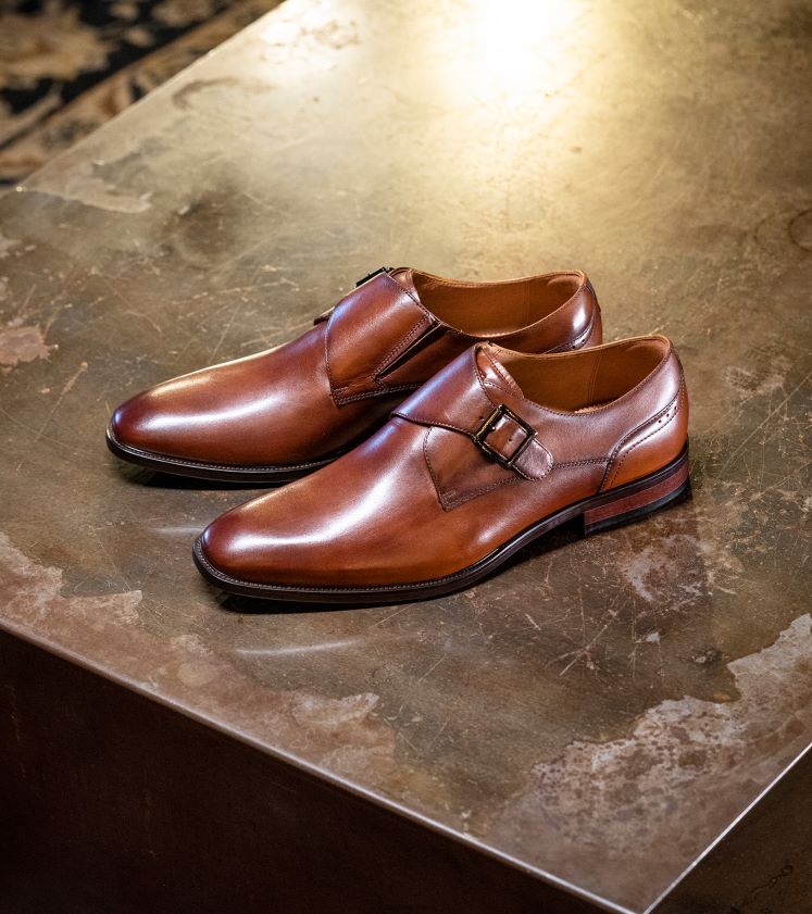 sorrento bride à boucle unique à bout uni Florsheim Hommes TBZJJL146 chaussure Cognac