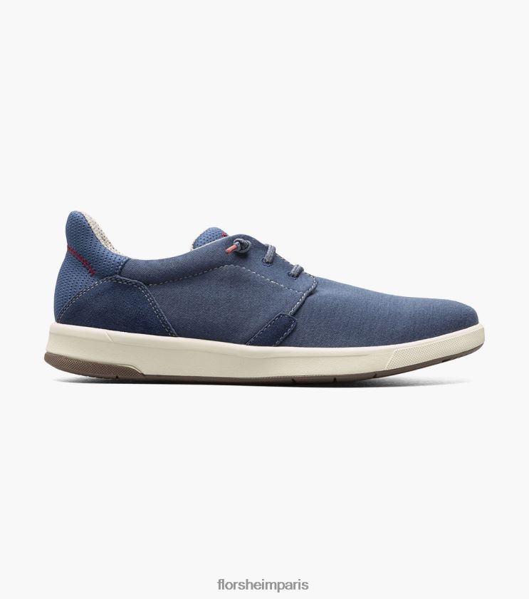 toile croisée bout uni sans lacet Florsheim Hommes TBZJJL12 chaussure marine