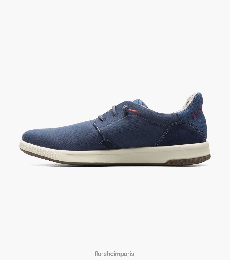 toile croisée bout uni sans lacet Florsheim Hommes TBZJJL12 chaussure marine