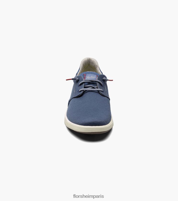 toile croisée bout uni sans lacet Florsheim Hommes TBZJJL12 chaussure marine