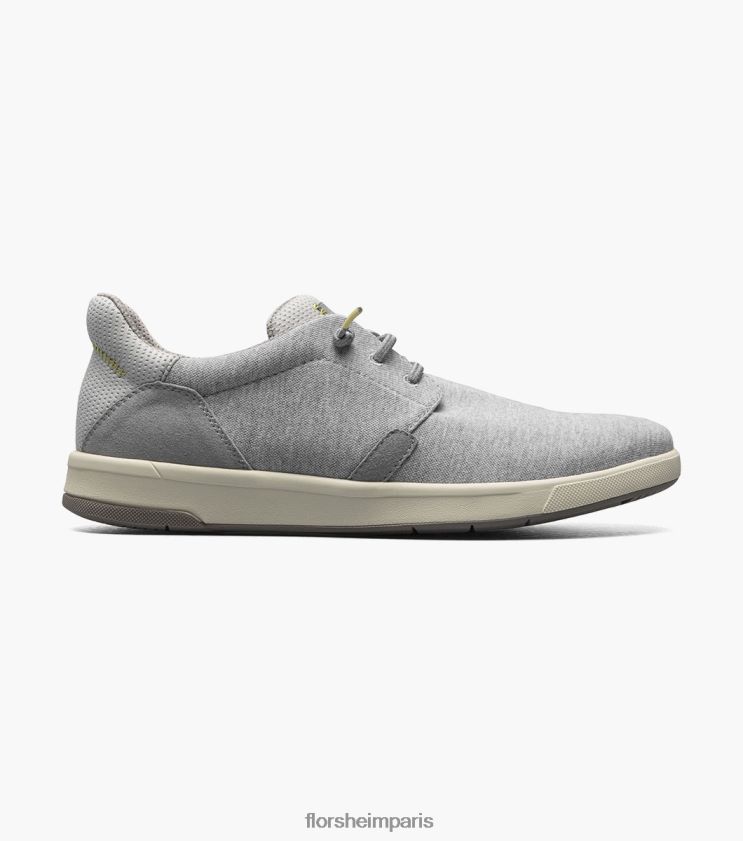 toile croisée bout uni sans lacet Florsheim Hommes TBZJJL13 chaussure gris clair