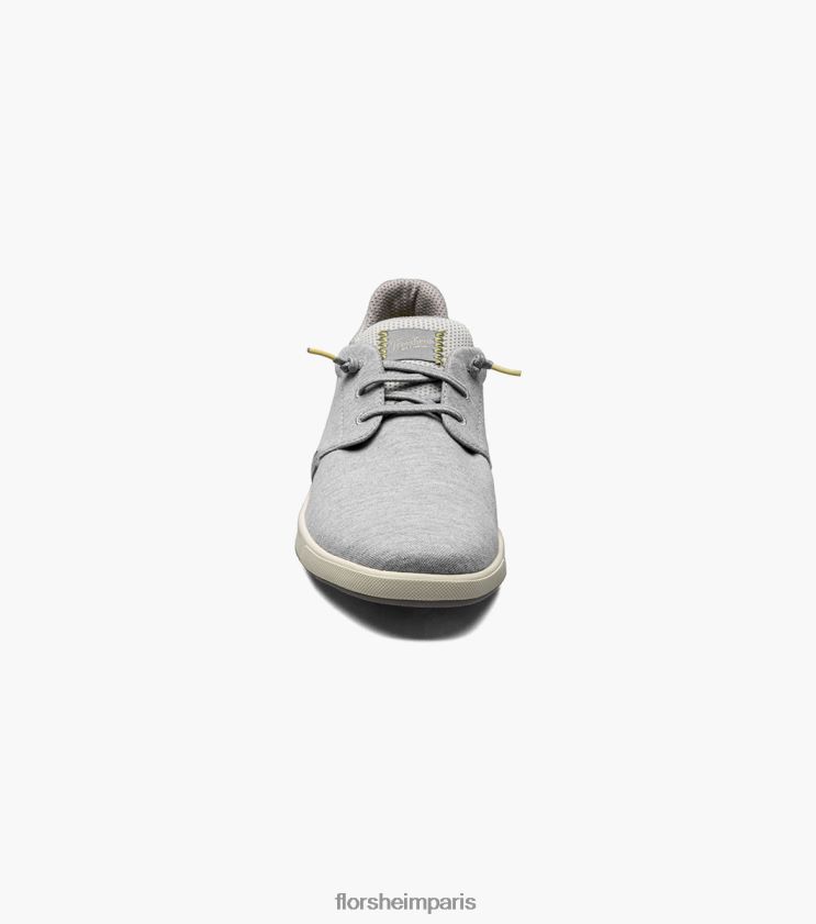 toile croisée bout uni sans lacet Florsheim Hommes TBZJJL13 chaussure gris clair