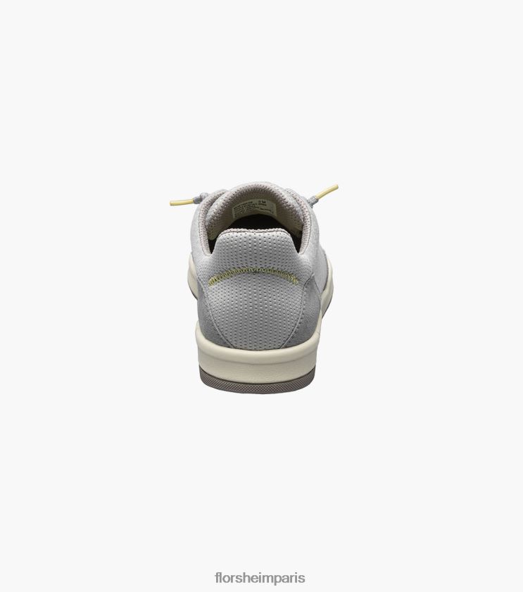 toile croisée bout uni sans lacet Florsheim Hommes TBZJJL13 chaussure gris clair