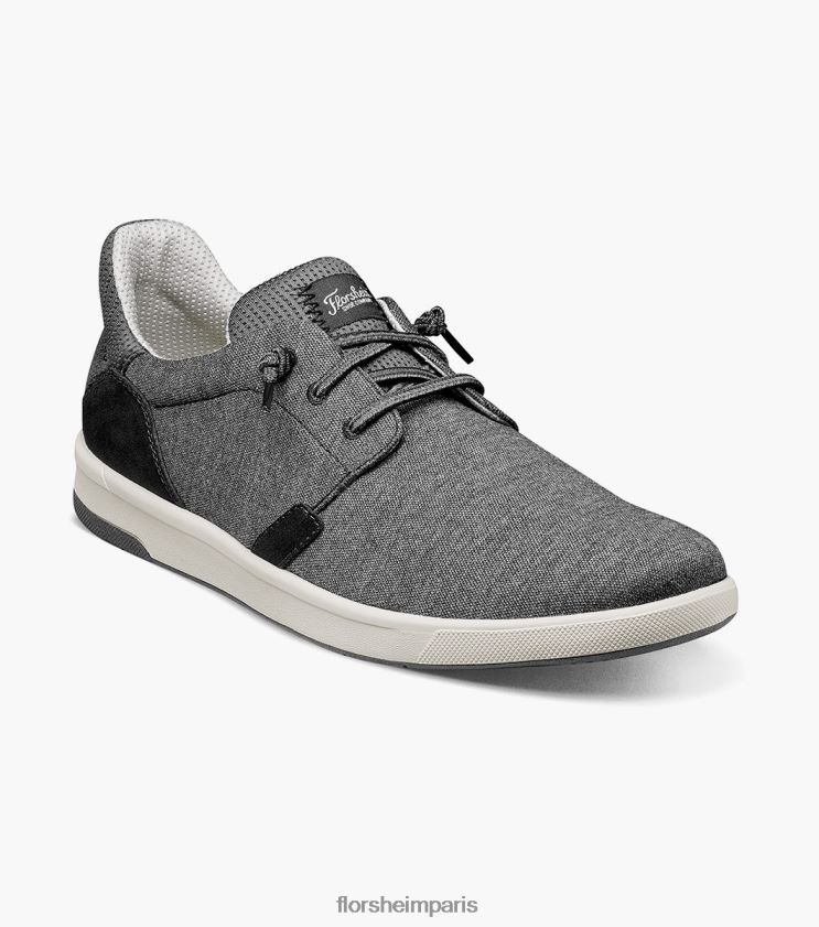 toile croisée bout uni sans lacet Florsheim Hommes TBZJJL14 chaussure noir